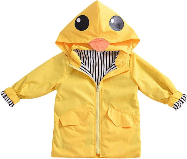 CM C&M WODRO Toddler Baby Boy Girl Duck Rain Jacket Cute Cartoon Animal Raincoat Hoodie Kids Coat Fall Winter School Outfit