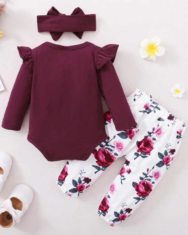 Saeaby Baby Girl Outfits Infant Mama Girl Baby Clothes Ruffle Romper Camo Pants Set Cute Girl Outfit 3-6 Months Girl Clothes
