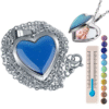 Color Change Mood Necklaces Lockets Heart Love Pendant Necklace Temperature Control Photo Locket Choker Chains Fashion Jewelry