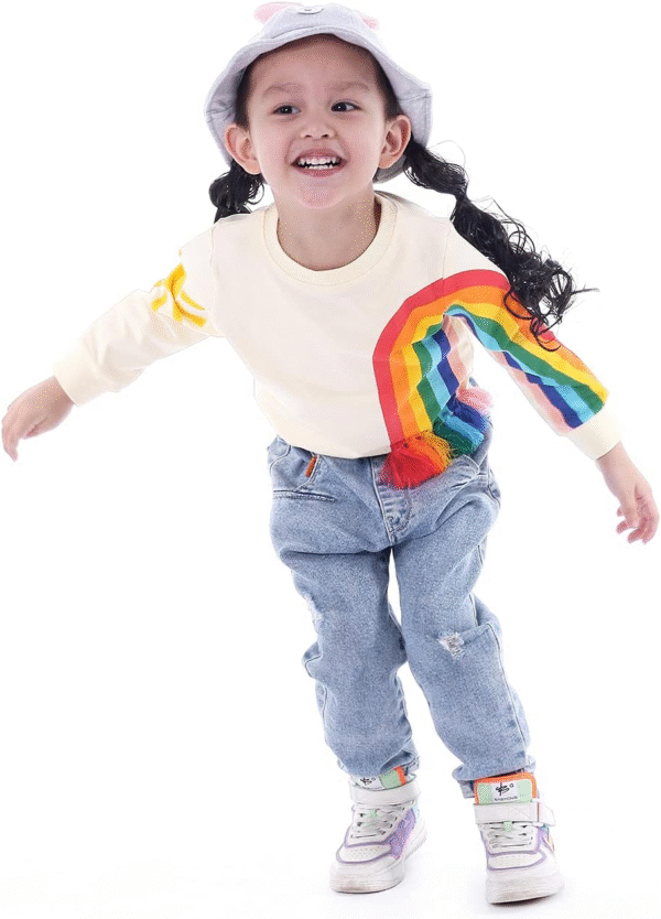 BINIDUCKLING Toddler & Little Girl Crewneck Graphic Sweatshirt 18 Months - Size 6