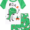 Cotton Dinosaur Pajamas for Boys - Cartoon Sleepwear for Toddlers, Size 6