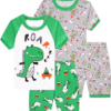 Cotton Dinosaur Pajamas for Boys - Cartoon Sleepwear for Toddlers, Size 6