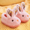 Children Indoor Slippers Winter Warm Cotton Shoes Kids Home Floor Slippers Cartoon Rabbit Anti-Slip Boys Girls Plush Footwear