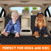 Waterproof Dog Car Seat Cover - Back Seat Protector for Pets, Non-Slip Design Fits Most Cars, Trucks, and SUVs - Black