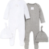 Burt'S Bees Baby Essentials Baby Boys' 100% Organic Cotton One-Piece Long Sleeve Coverall