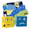 Face Change Expression Puzzle for Kids Building Blocks Montessori Cube Table Games Early Educational for Children Kids Toys Gift