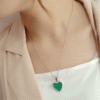Color Change Mood Necklaces Lockets Heart Love Pendant Necklace Temperature Control Photo Locket Choker Chains Fashion Jewelry