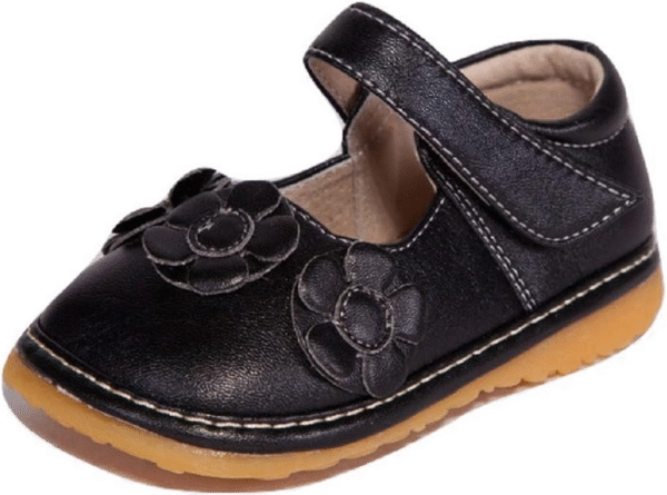 Little Mae'S Boutique Mary Jane Squeaky Shoes for Toddler Girls, Ideal Walking Shoes with Removable Squeaker and Adjustable Strap - Soft Sole Shoes for Little Girls