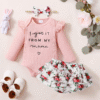 Mioglrie Newborn Infant Baby Girl Clothes Outfits Romper Baby Girl Skirt Set Floral Baby Clothes for Girls Fall Winter