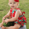 Baby Girl'S Floral Print Ruffles Romper Summer Clothes