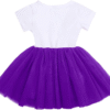IBTOM CASTLE Baby Girls Newborn It'S My 1St/2Nd Birthday Cake Smash Shinny Printed Sequin Bow Tutu Princess Dress