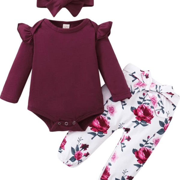 Saeaby Baby Girl Outfits Infant Mama Girl Baby Clothes Ruffle Romper Camo Pants Set Cute Girl Outfit 3-6 Months Girl Clothes