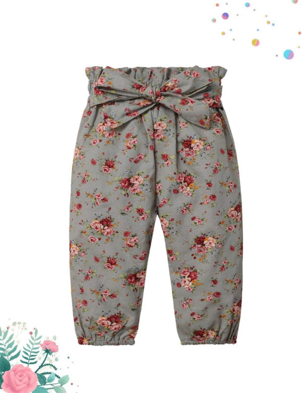 KANGKANG Newborn Baby Girl Clothes Ribbed Ruffle Sleeve Romper + Floral Pants + Headband Cute Infant Baby Girl Outfit 3Pcs