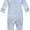 Owlivia Organic Cotton Baby Boy Girl Zip up Sleep 'N Play Pjs, Footless, Long Sleeve