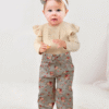 KANGKANG Newborn Baby Girl Clothes Ribbed Ruffle Sleeve Romper + Floral Pants + Headband Cute Infant Baby Girl Outfit 3Pcs