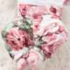 KANGKANG Newborn Baby Girl Clothes Hi I'M New Here Newborn Outfit Infant Romper Floral Pants Cute Baby Girl Outfits 4PC Set