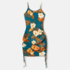 Patpat Mommy and Me Strap Dress Mom and Daughter Spliced Mesh Strap Dress Matching Family Set Springtok
