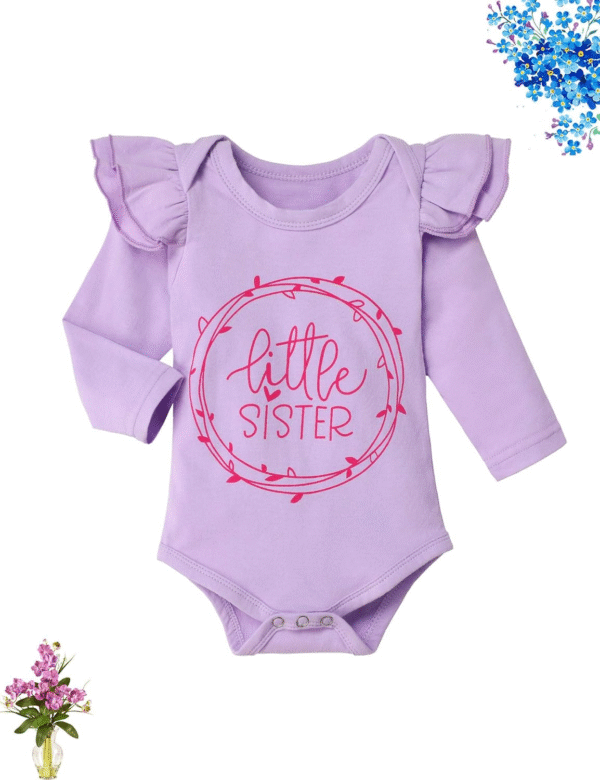 KANGKANG Baby Girl Clothes Outfits Infant Romper Ruffle Onsies Floral Pants Cute Toddler Baby Girl Clothes Set 9 12 Months