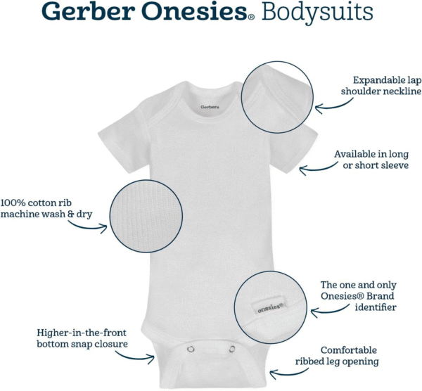 Onesies Brand Baby-Boys 6-Pack Long Sleeve Bodysuits
