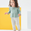 Baby Girl Clothes Toddler Girl Cotton Outfit Rib Long Sleeve Shirt Top Solid Pants Infant Girls Set