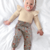 KANGKANG Newborn Baby Girl Clothes Ribbed Ruffle Sleeve Romper + Floral Pants + Headband Cute Infant Baby Girl Outfit 3Pcs