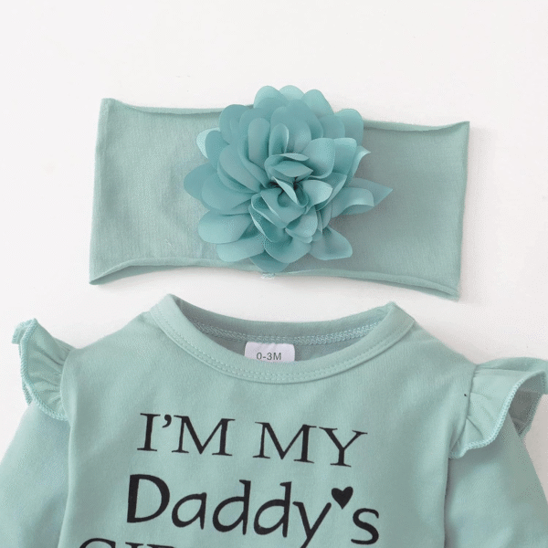 SUNNY PIGGY Newborn Infant Baby Girl Clothes Ruffle Romper Toddler Girl Floral Cotton Pant Sets Girls Clothing Outfit