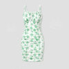 Patpat Mommy and Me Strap Dress Mom and Daughter Spliced Mesh Strap Dress Matching Family Set Springtok