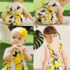 Baby Girl'S Floral Print Ruffles Romper Summer Clothes