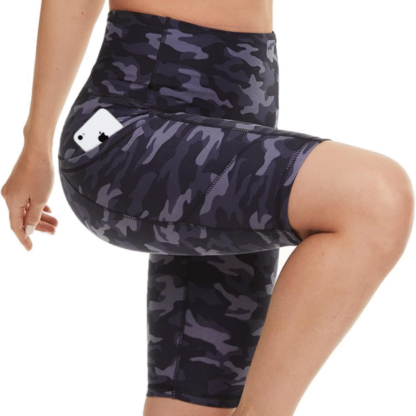 Yoga Shorts for Women – 5" High Waisted Biker Shorts with Pockets for Workout, Training, Running