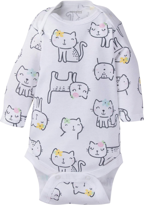 Onesies Brand Baby-Boys 6-Pack Long Sleeve Bodysuits