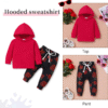 Baby Girl Clothes, Flower Hoodie Sweatshirt&Pant with Headband, Toddler Girls Fall Winter Outfits Clothes Set